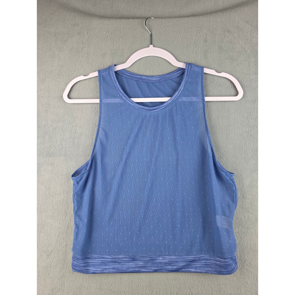 Zyia Active Athleisure Mesh Tank Top‎ Blue Womens XXL